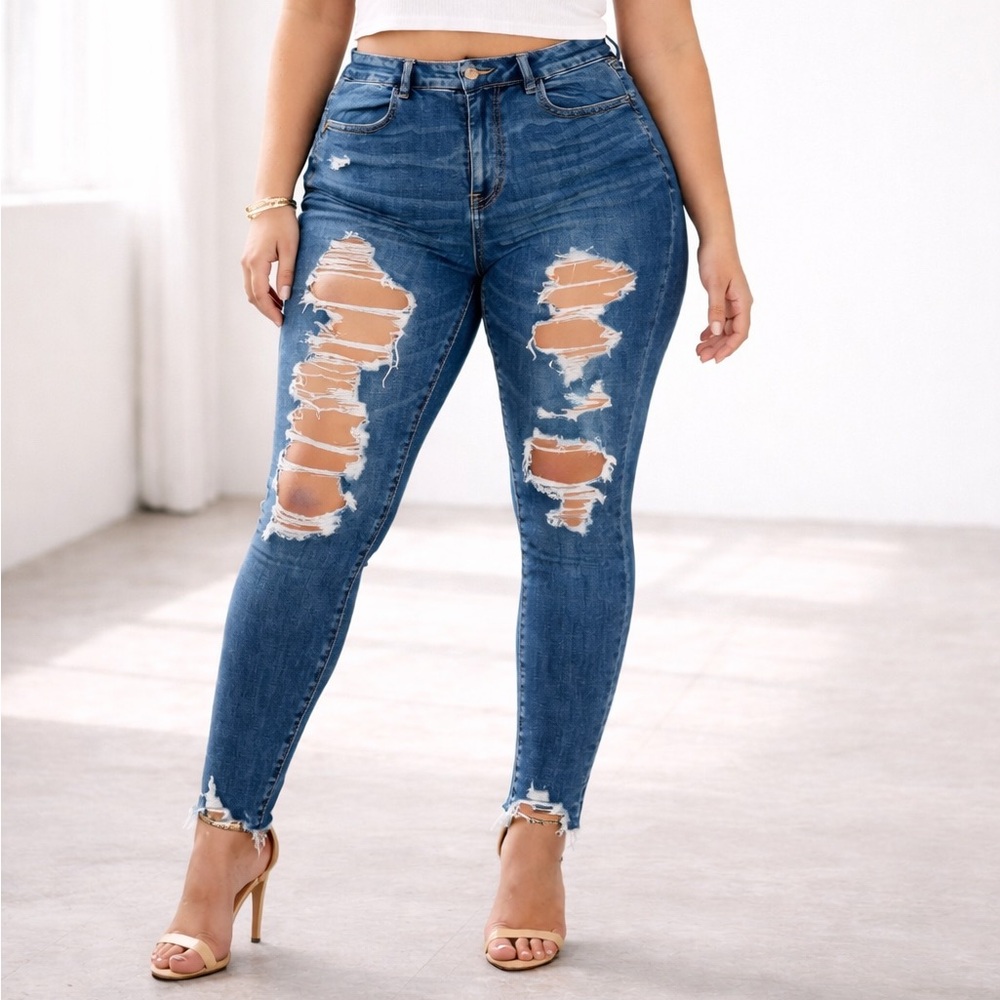 American Eagle Outfitters Next Level Stretch Curvy Super High Rise Jegging sz 12